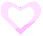 Gif animé coeur rose